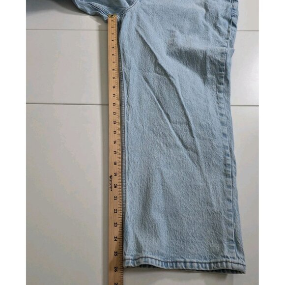 Abercrombie & Fitch Curve Love Jean Women 33 / 16R Light Blue High Rise Cropped - Picture 7 of 16